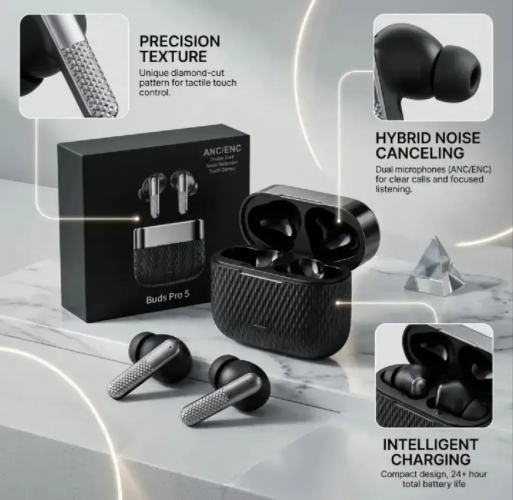 Buds Pro 5 Wireless Bluetooth Earbuds