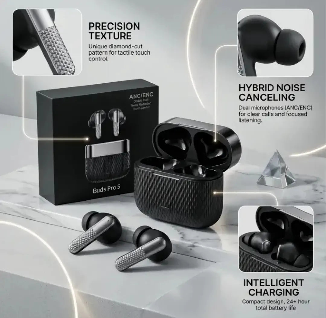 Buds Pro 5 Wireless Bluetooth Earbuds