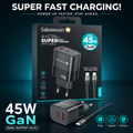 Sabawoon S131 45W GaN Super Fast Charger with Cable