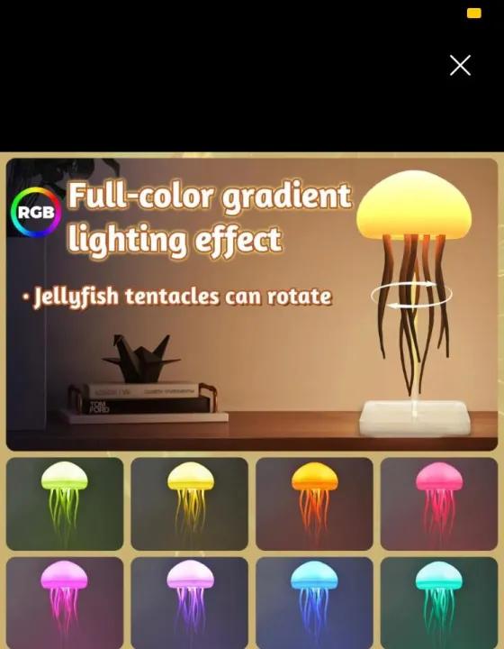 Jelly Fish Lamp Table Lamp Room Decoration Music sync light Sleeping Light Kids Light Home Decoration Light Room Light RGB Light