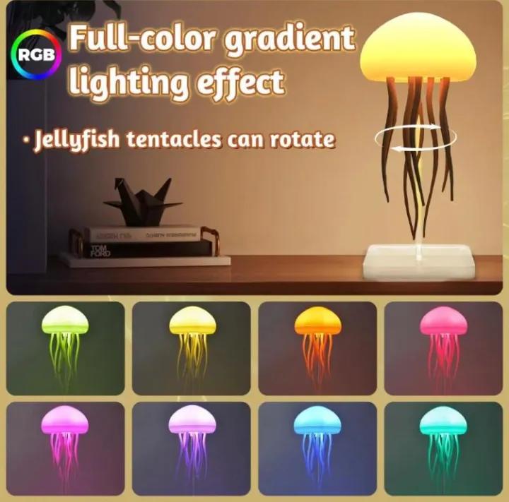 Jelly Fish Lamp Table Lamp Room Decoration Music sync light Sleeping Light Kids Light Home Decoration Light Room Light RGB Light