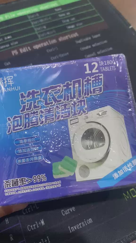 China Washing Machine Cleaning Tablets | Original Tablets for Washing Machine Cleaning (12pcs Box)